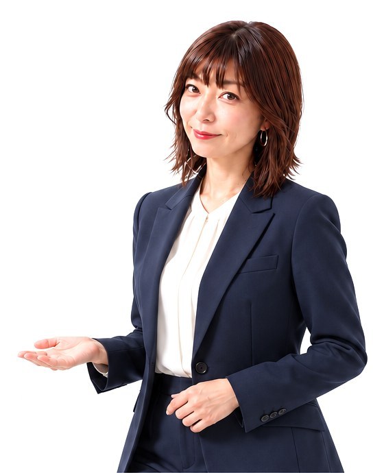手を差し出して案内するゆみねえ