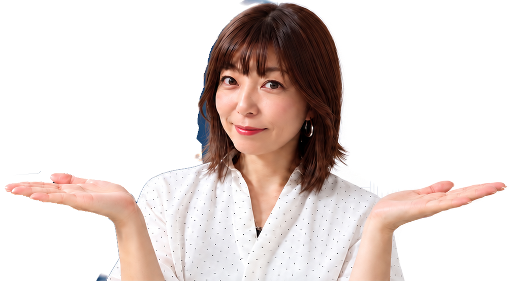両手を広げて、企業とドライバーの出会いを案内する女性